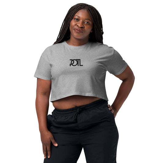 POTL &  Noir Women’s Crop T-shirt (White or Grey)