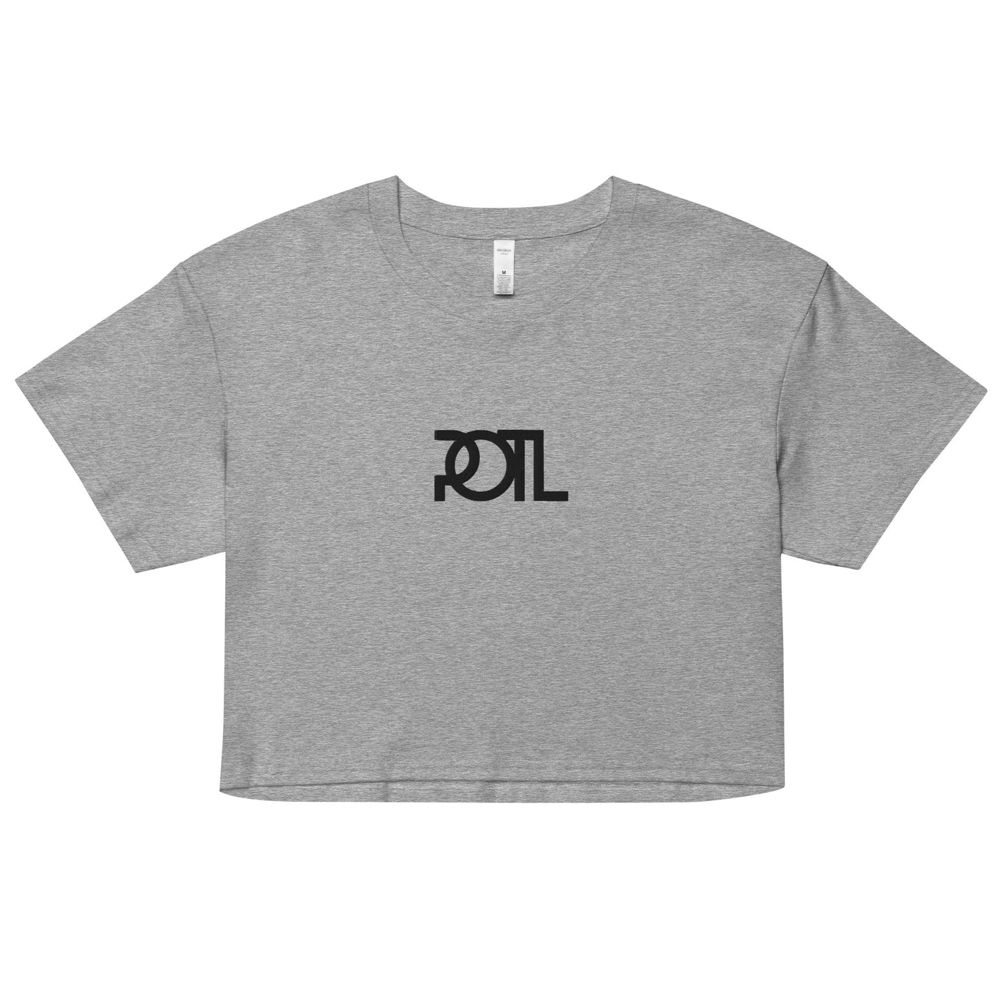 POTL &  Noir Women’s Crop T-shirt (White or Grey)